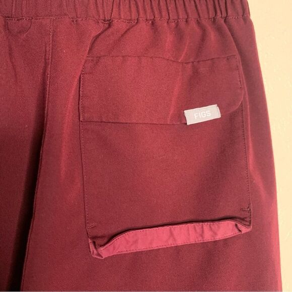 Figs straight leg pants burgundy - Picture 3 of 8